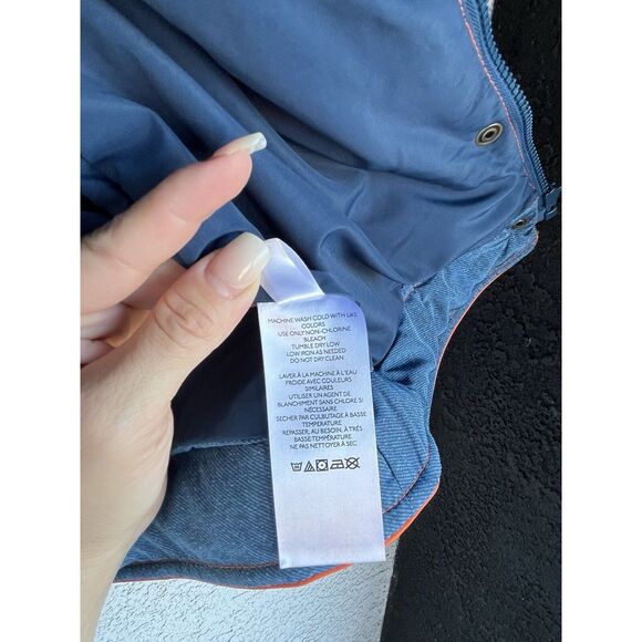 BDG Effie Trucker Jacket - Size Small - Blue/ Orange - Picture 10 of 11